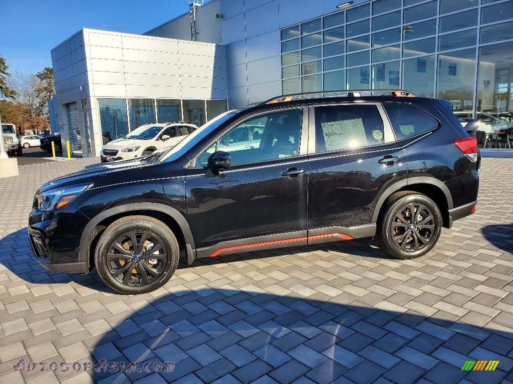 2021 Forester 2.5i Sport - Crystal Black Silica / Gray photo #3