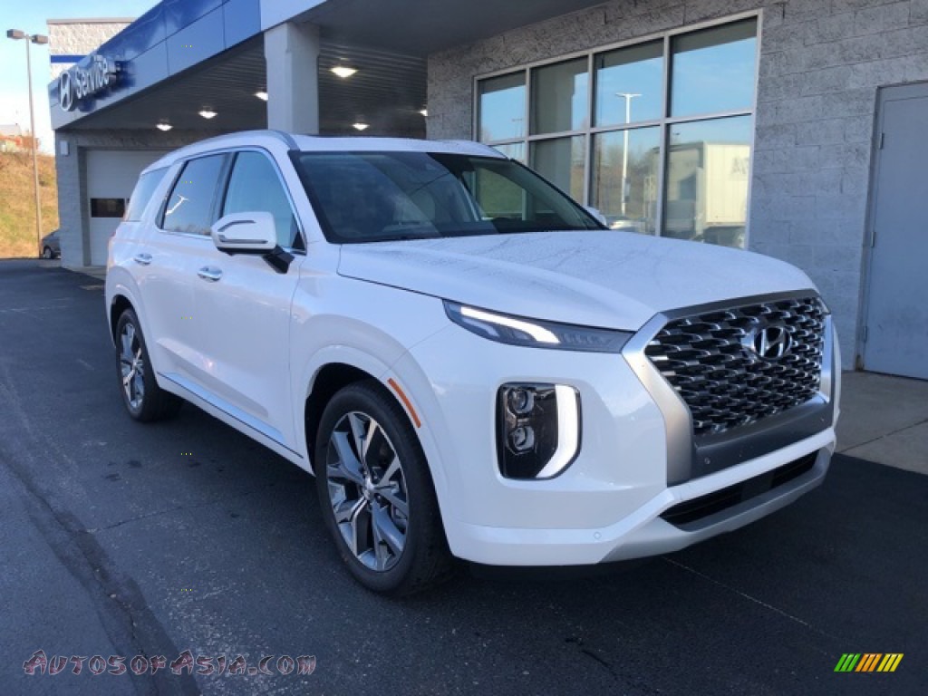 2021 Palisade Limited AWD - Hyper White / Beige photo #1