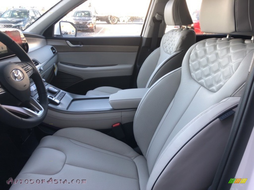 2021 Palisade Limited AWD - Hyper White / Beige photo #6