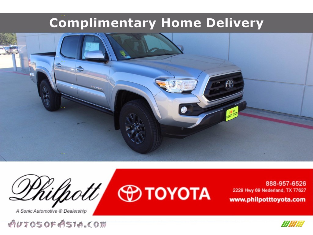 2021 Tacoma SR5 Double Cab - Silver Sky Metallic / Cement photo #1 2021 Tacoma SR5 Double Cab - Silver Sky Metallic / Cement photo #1