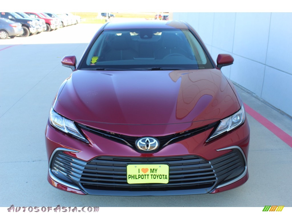 2021 Camry LE - Ruby Flare Pearl / Black photo #3