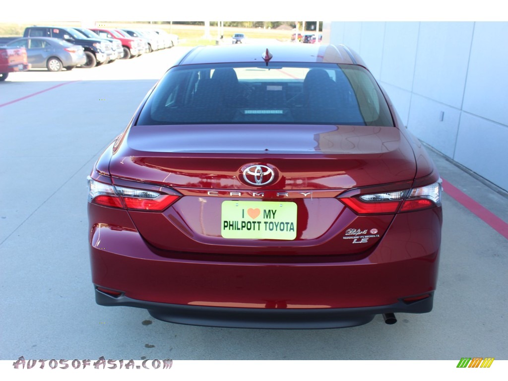 2021 Camry LE - Ruby Flare Pearl / Black photo #7