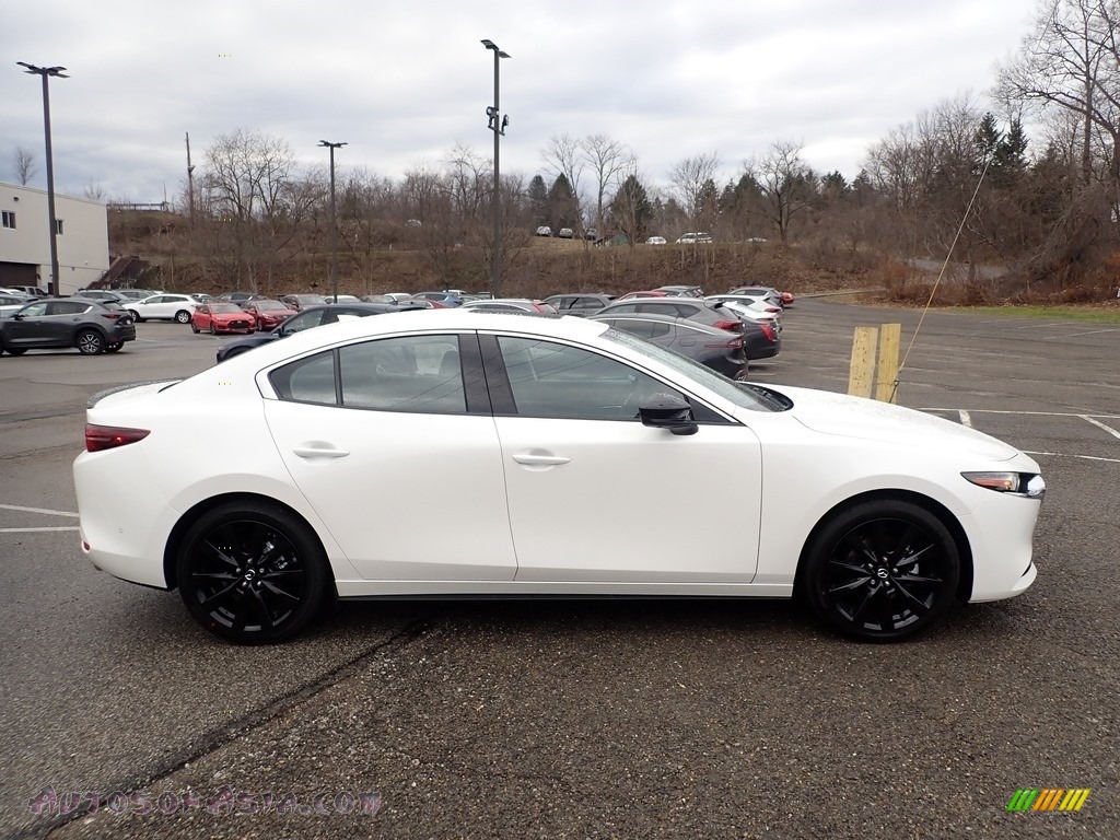 2021 Mazda3 Premium Plus Sedan AWD - Snowflake White Pearl Mica / Black photo #1
