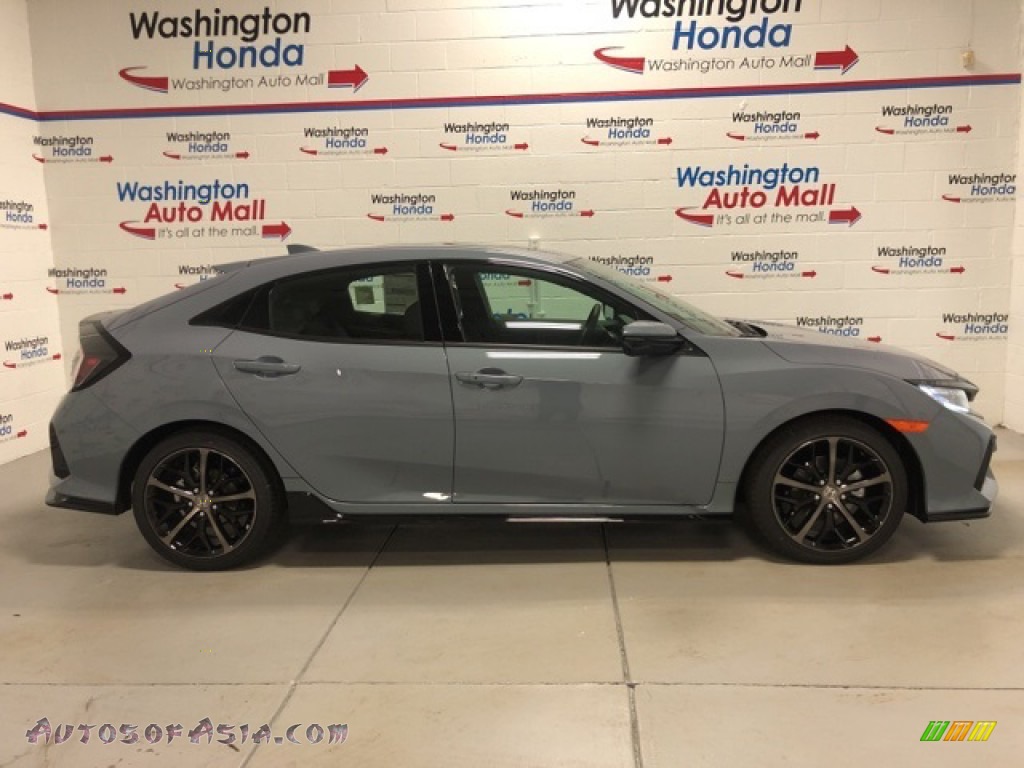2021 Civic Sport Touring Hatchback - Sonic Gray Pearl / Black photo #1