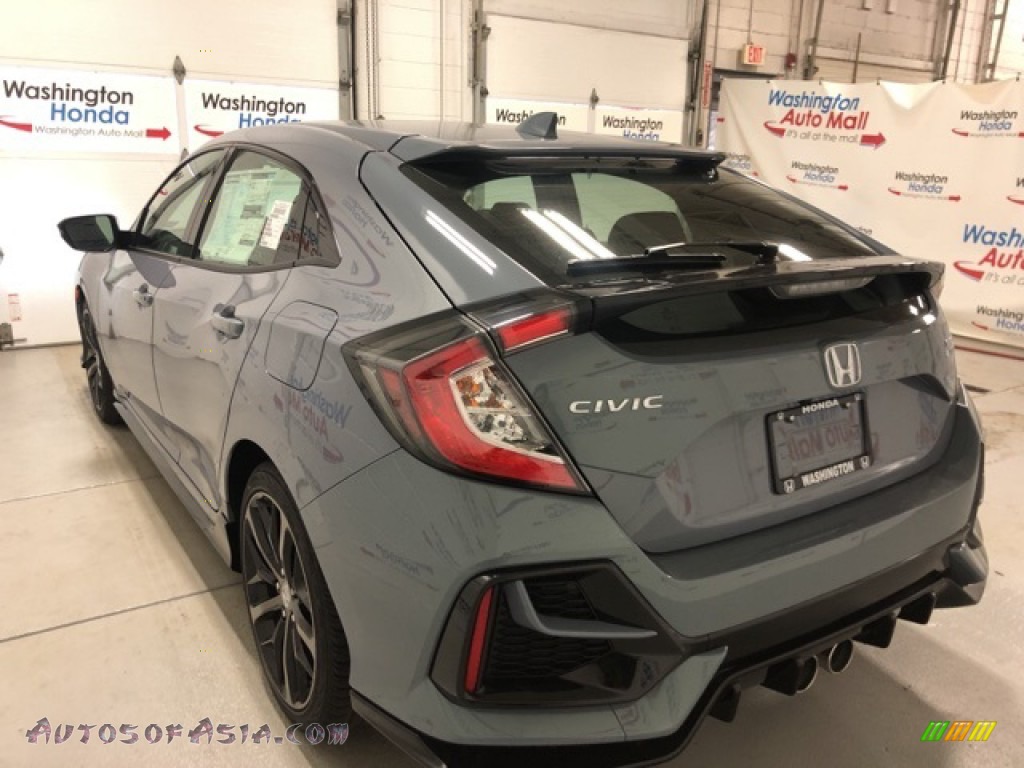 2021 Civic Sport Touring Hatchback - Sonic Gray Pearl / Black photo #4