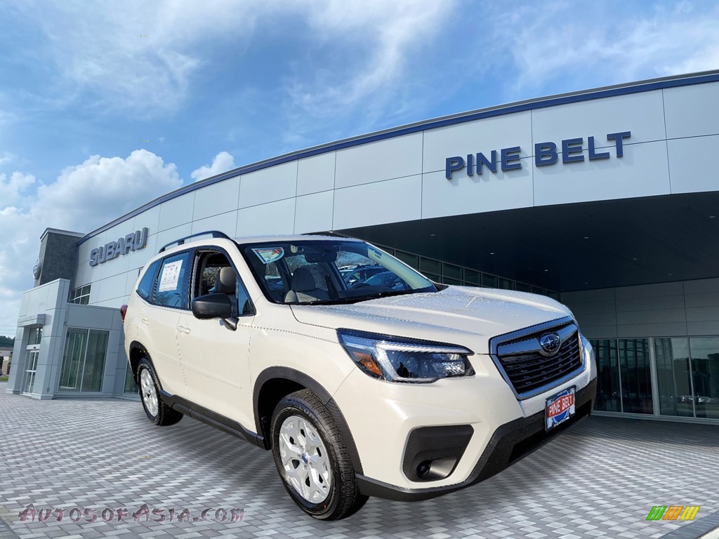 2021 Forester 2.5i - Crystal White Pearl / Gray photo #1