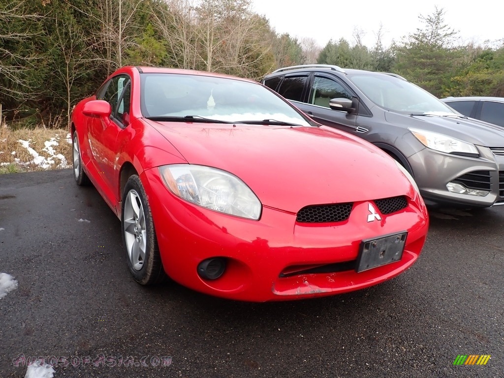 2007 Eclipse GS Coupe - Pure Red / Medium Gray photo #1