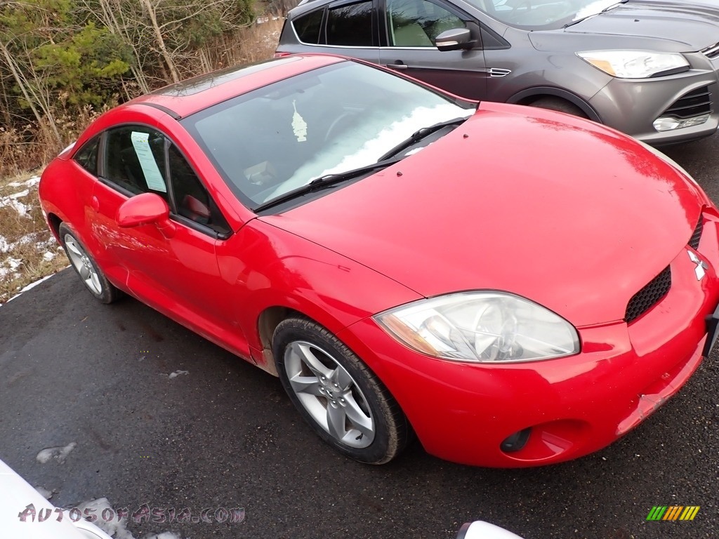 2007 Eclipse GS Coupe - Pure Red / Medium Gray photo #3