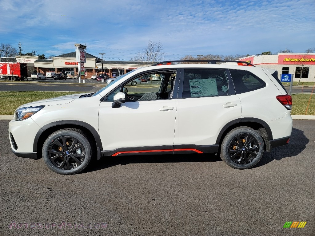 2021 Forester 2.5i Sport - Crystal White Pearl / Gray photo #4