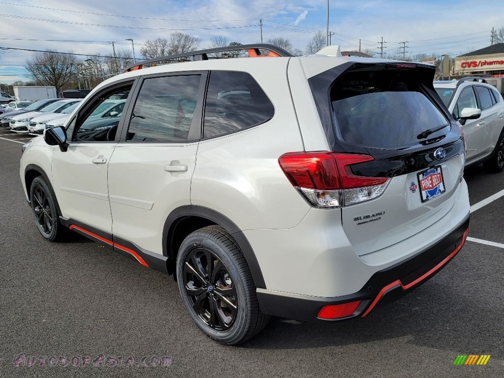 2021 Forester 2.5i Sport - Crystal White Pearl / Black photo #6