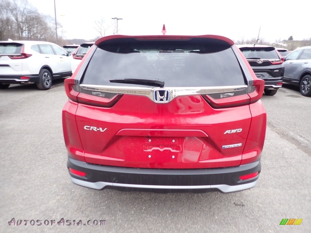 2021 CR-V EX AWD Hybrid - Radiant Red Metallic / Gray photo #4