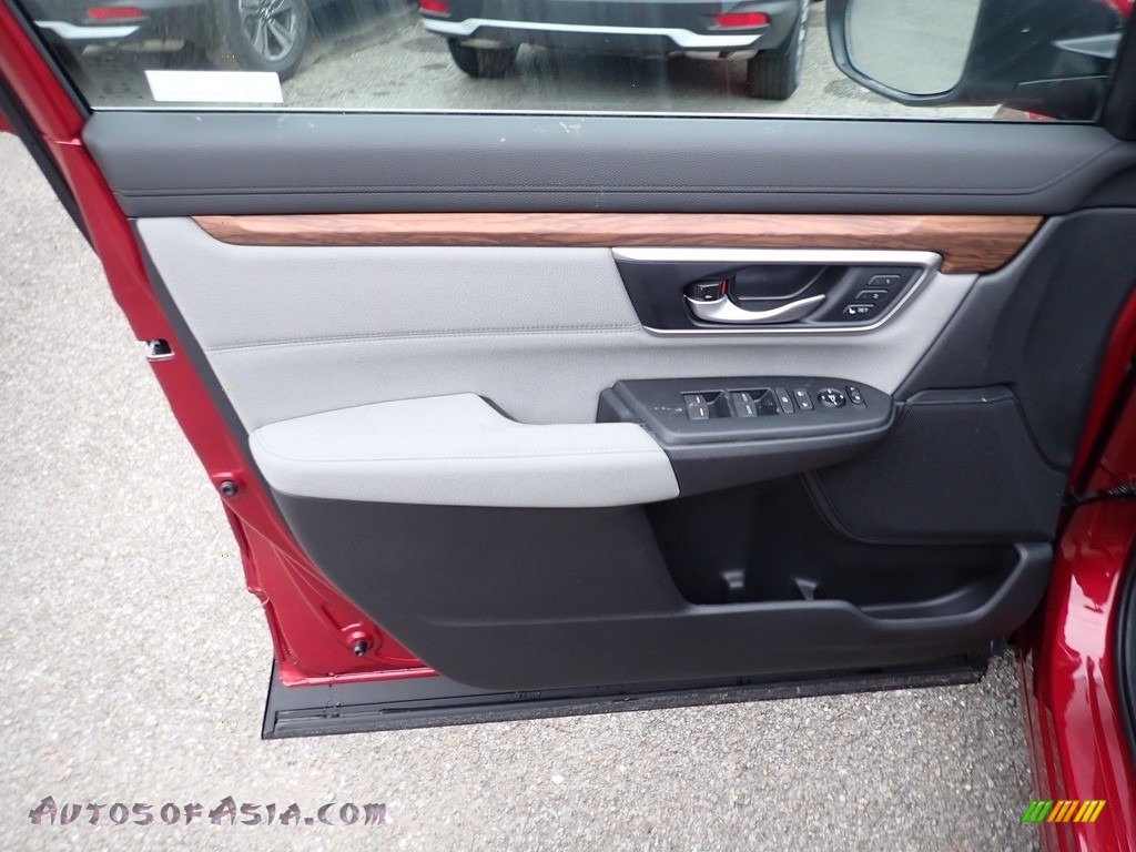 2021 CR-V EX AWD Hybrid - Radiant Red Metallic / Gray photo #11