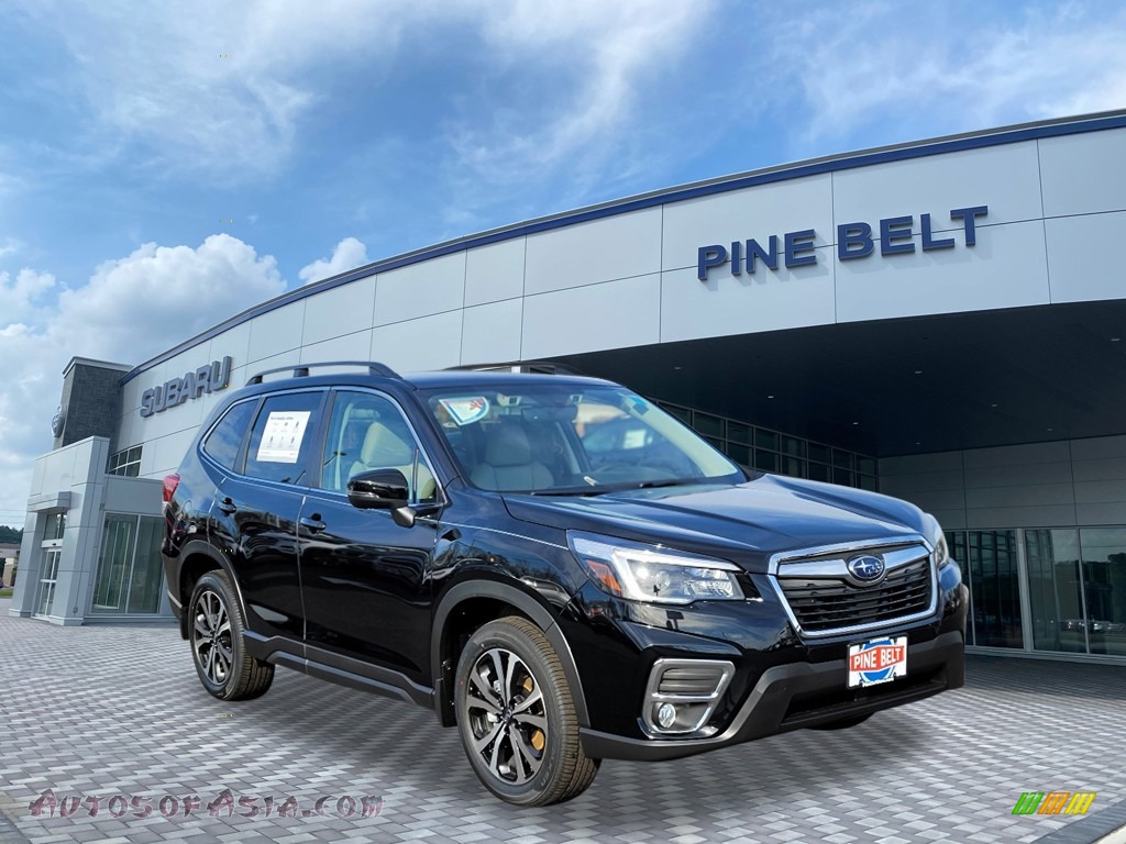 2021 Forester 2.5i Limited - Crystal Black Silica / Gray photo #1