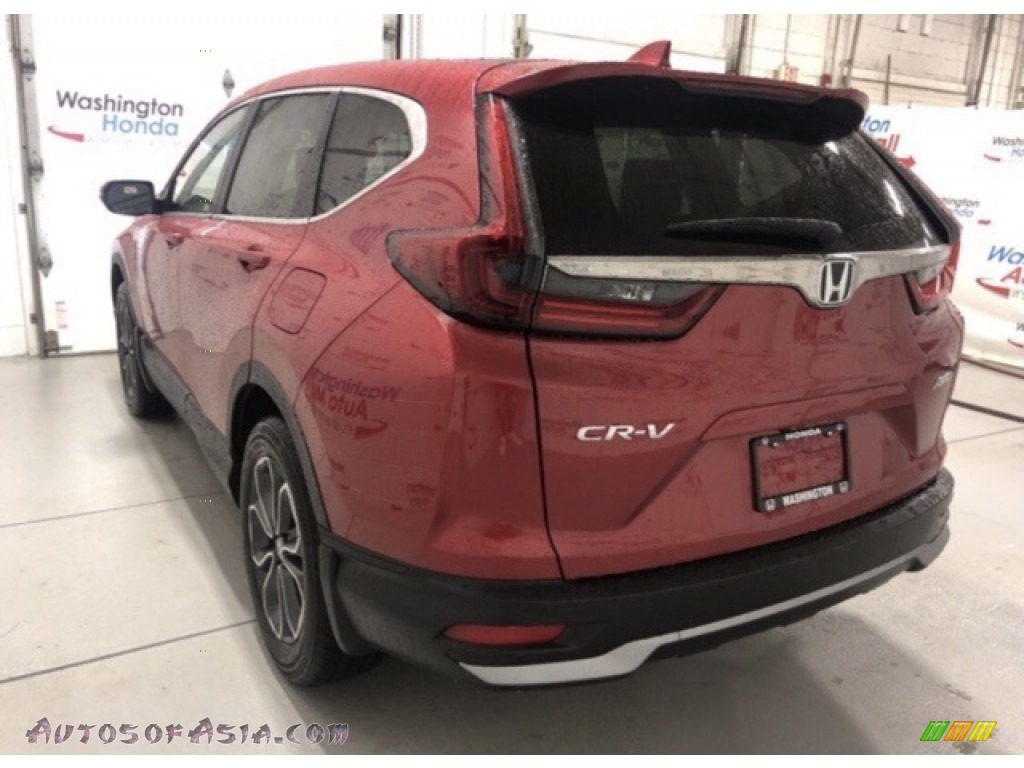 2021 CR-V EX-L AWD - Radiant Red Metallic / Gray photo #3