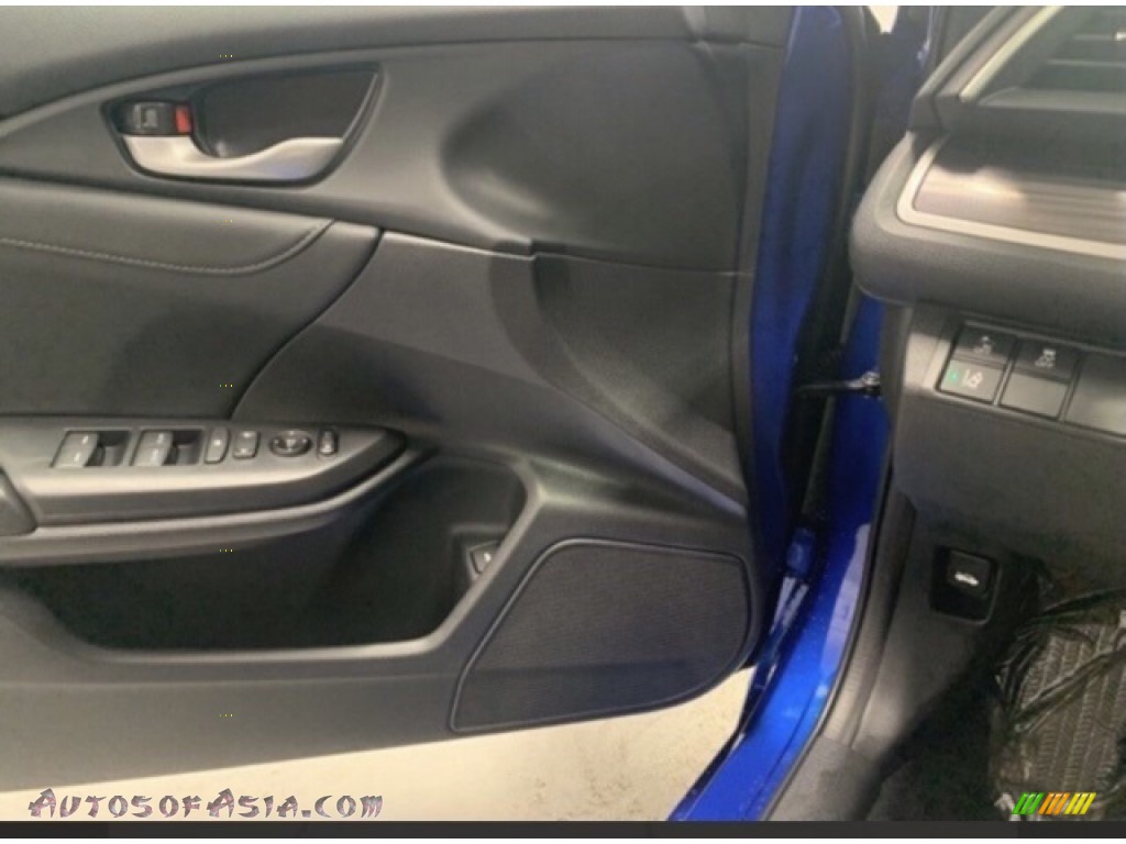 2021 Civic LX Sedan - Aegean Blue Metallic / Black photo #8