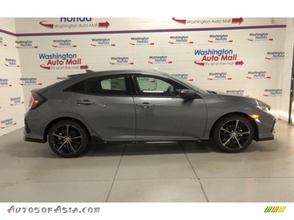2021 Civic EX Hatchback - Polished Metal Metallic / Black photo #1 2021 Civic EX Hatchback - Polished Metal Metallic / Black photo #1