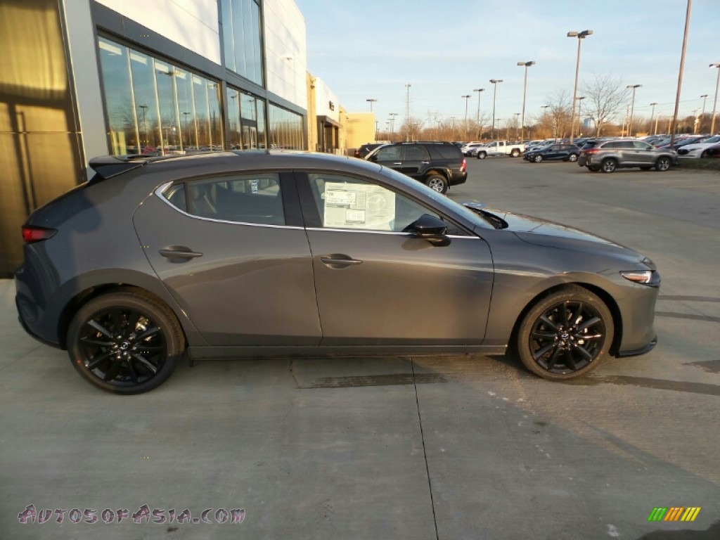Polymetal Gray Metallic / Black Mazda Mazda3 Premium Plus Hatchback AWD