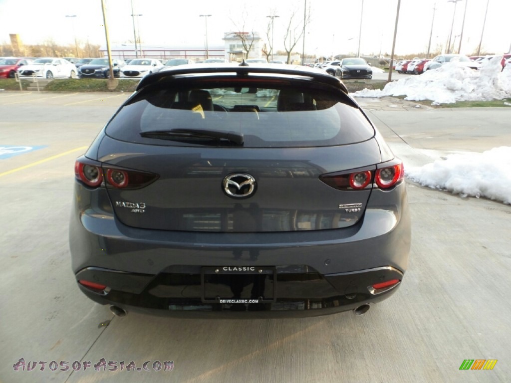 2021 Mazda3 Premium Plus Hatchback AWD - Polymetal Gray Metallic / Black photo #3