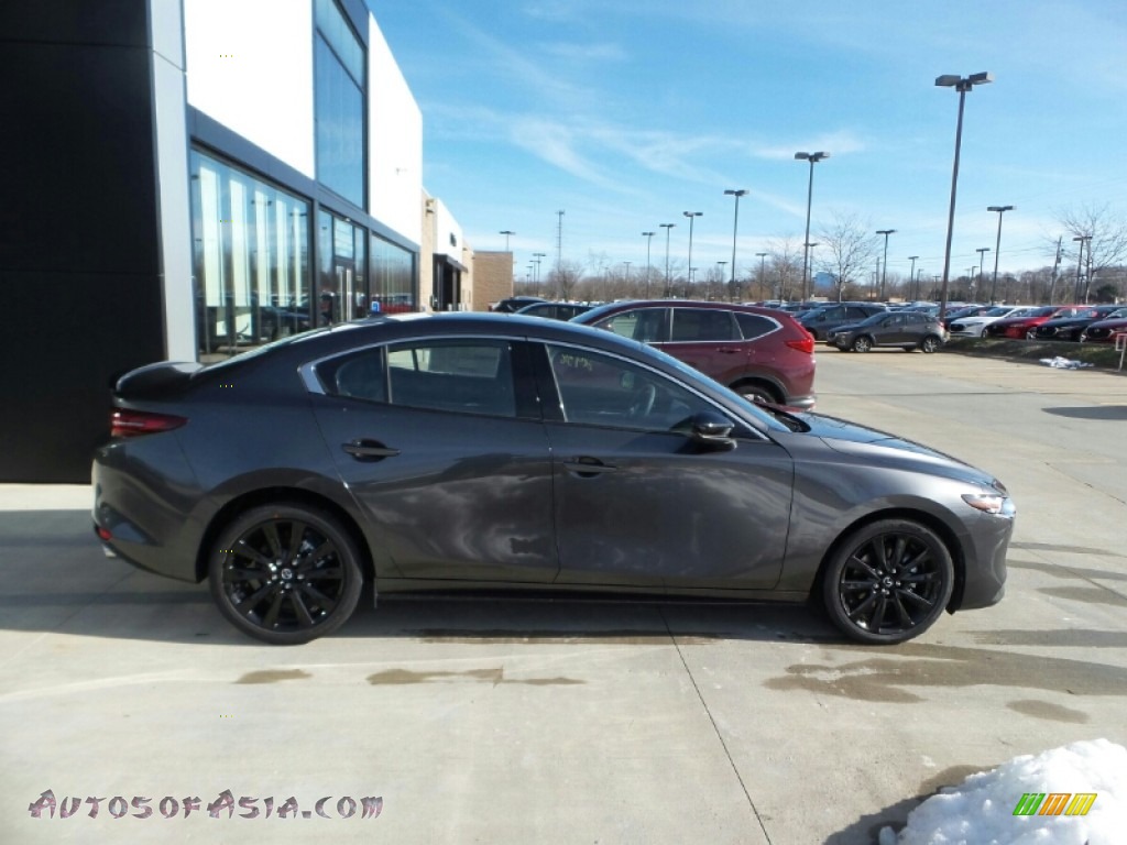 2021 Mazda3 Premium Plus Sedan AWD - Machine Gray Metallic / Black photo #2