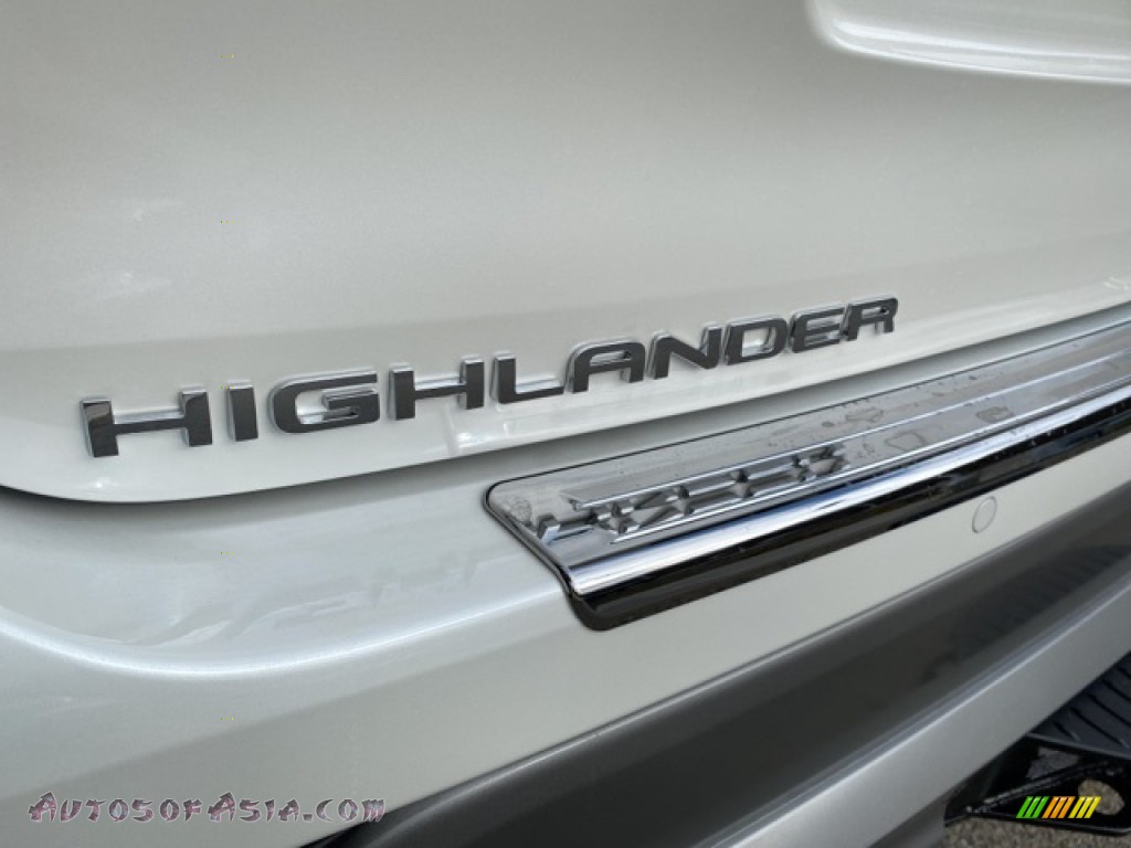 2021 Highlander Platinum AWD - Blizzard White Pearl / Harvest Beige photo #27