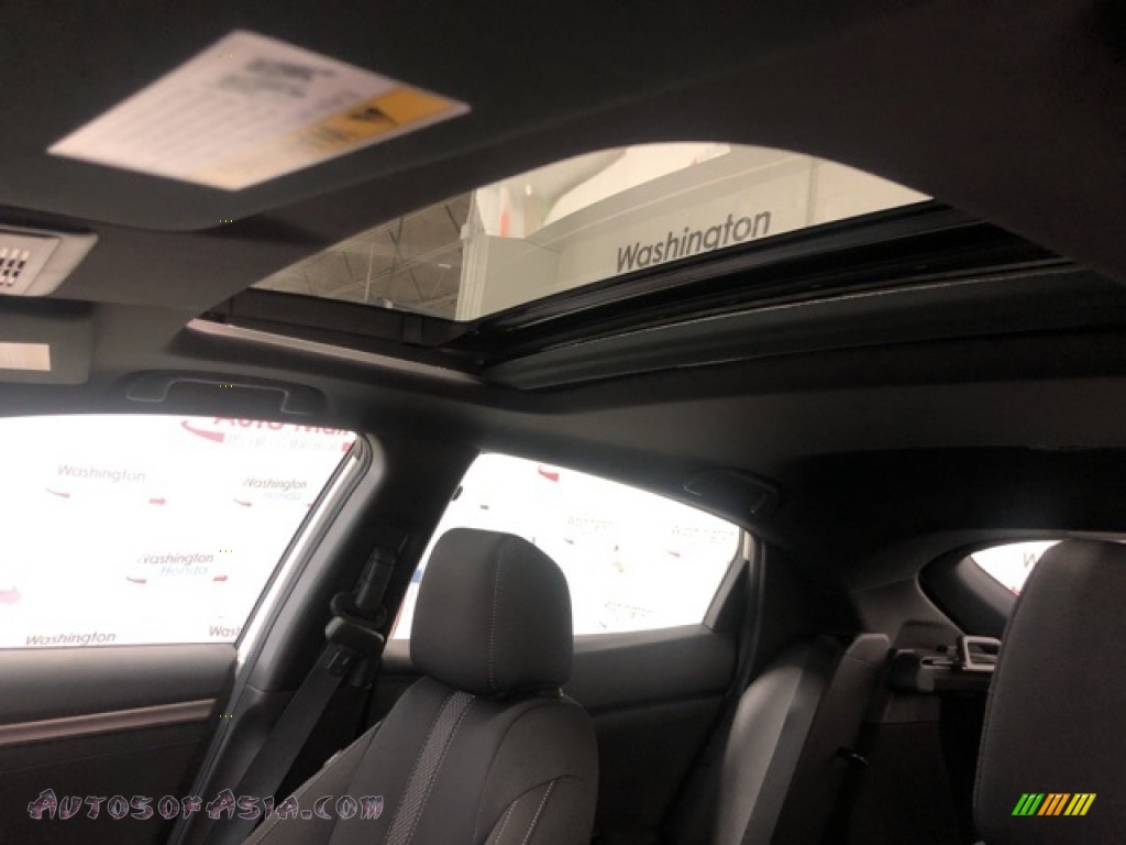 2021 Civic EX Hatchback - Platinum White Pearl / Black photo #7