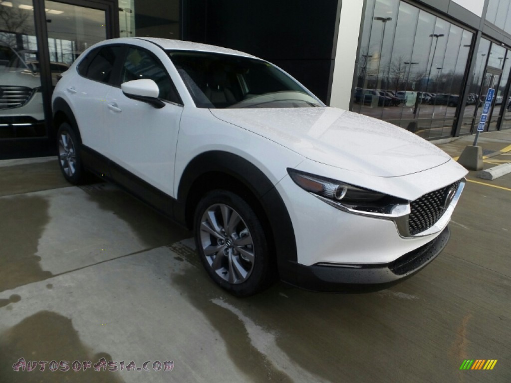 Snowflake White Pearl Mica / Black Mazda CX-30 Select AWD