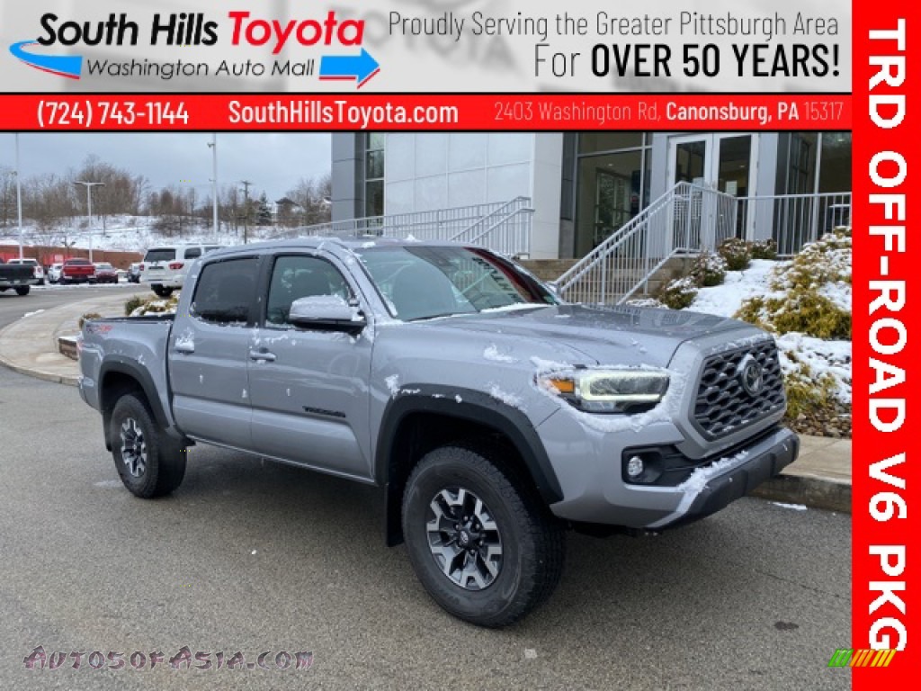 Silver Sky Metallic / TRD Cement/Black Toyota Tacoma TRD Off Road Double Cab 4x4