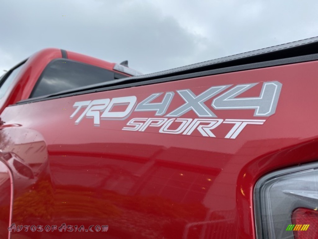 2021 Tacoma TRD Sport Double Cab 4x4 - Barcelona Red Metallic / TRD Cement/Black photo #24