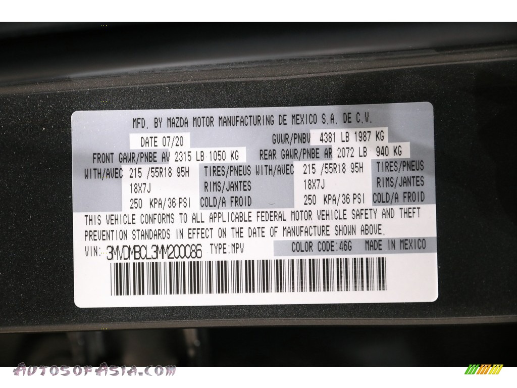 2021 CX-30 Preferred AWD - Machine Gray Metallic / Black photo #20