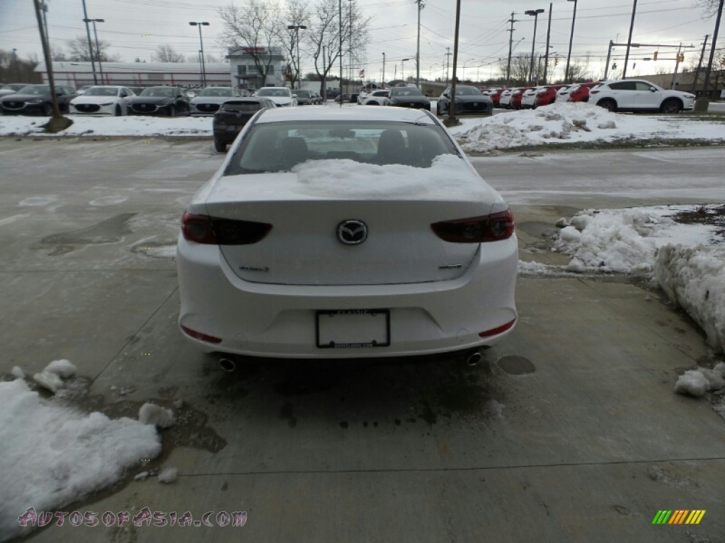 Snowflake White Pearl Mica / Black Mazda Mazda3 2.5 S Sedan