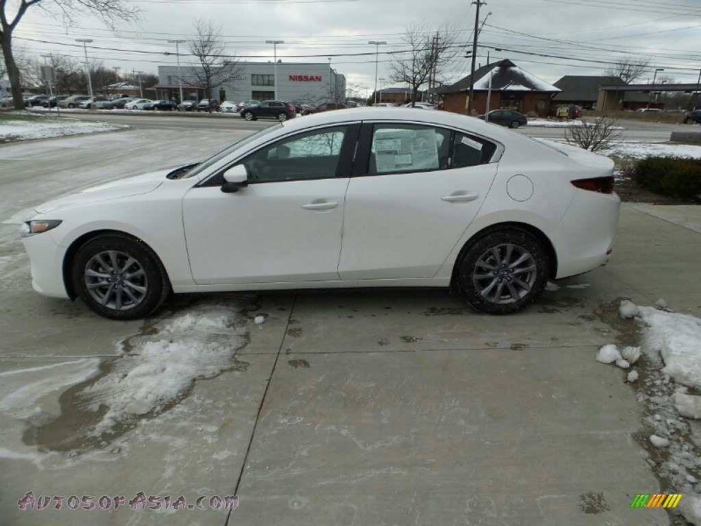 2021 Mazda3 2.5 S Sedan - Snowflake White Pearl Mica / Black photo #2