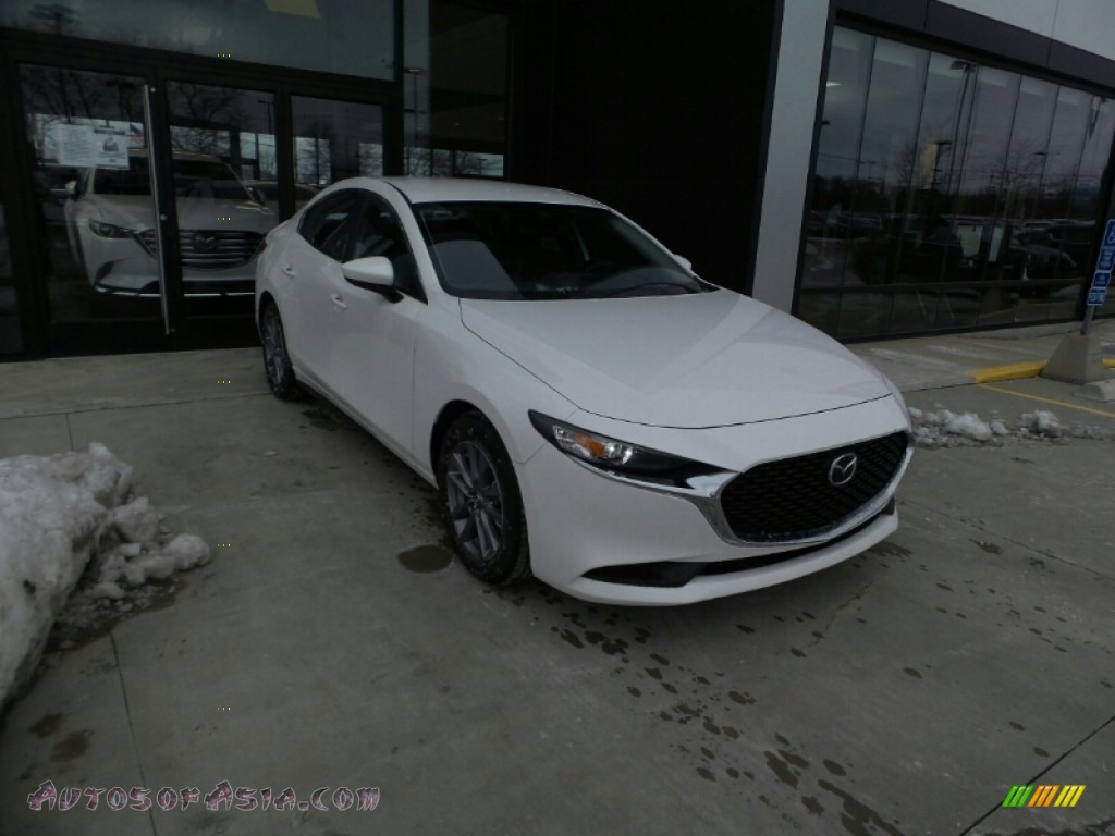 2021 Mazda3 2.5 S Sedan - Snowflake White Pearl Mica / Black photo #4