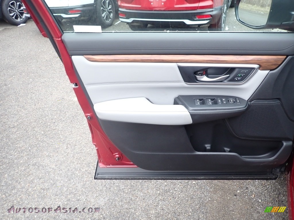2021 CR-V EX-L AWD Hybrid - Radiant Red Metallic / Gray photo #11