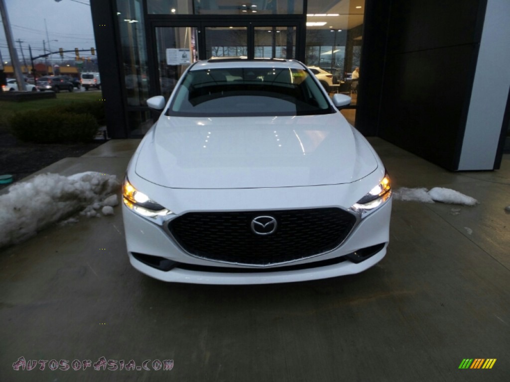 2021 Mazda3 Preferred Sedan AWD - Snowflake White Pearl Mica / Black photo #2