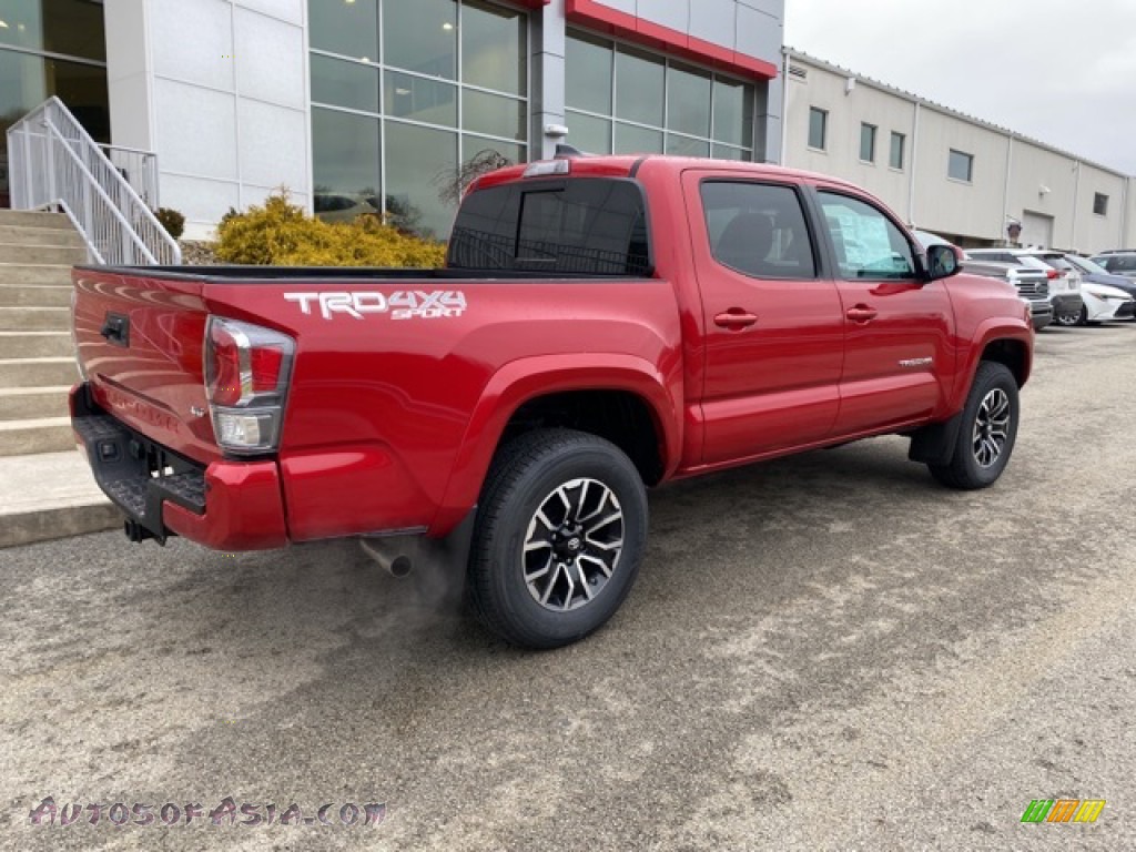 2021 Tacoma TRD Sport Double Cab 4x4 - Barcelona Red Metallic / TRD Cement/Black photo #13