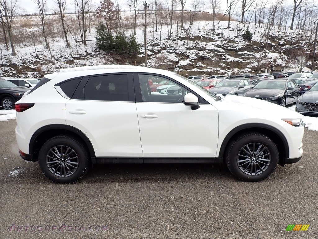 Snowflake White Pearl Mica / Black Mazda CX-5 Touring AWD