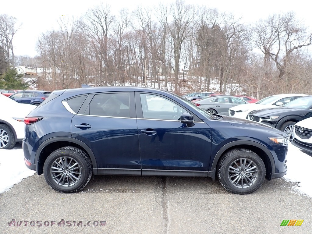 2021 CX-5 Touring AWD - Deep Crystal Blue Mica / Parchment photo #1