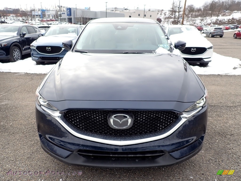 2021 CX-5 Touring AWD - Deep Crystal Blue Mica / Parchment photo #4