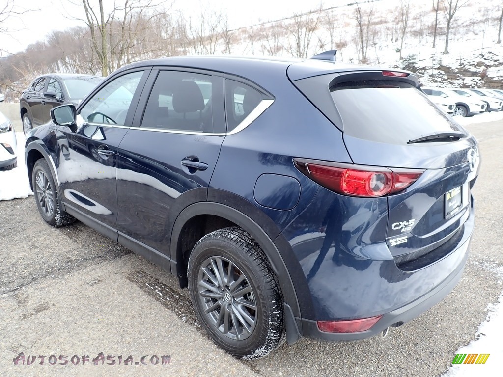 2021 CX-5 Touring AWD - Deep Crystal Blue Mica / Parchment photo #6