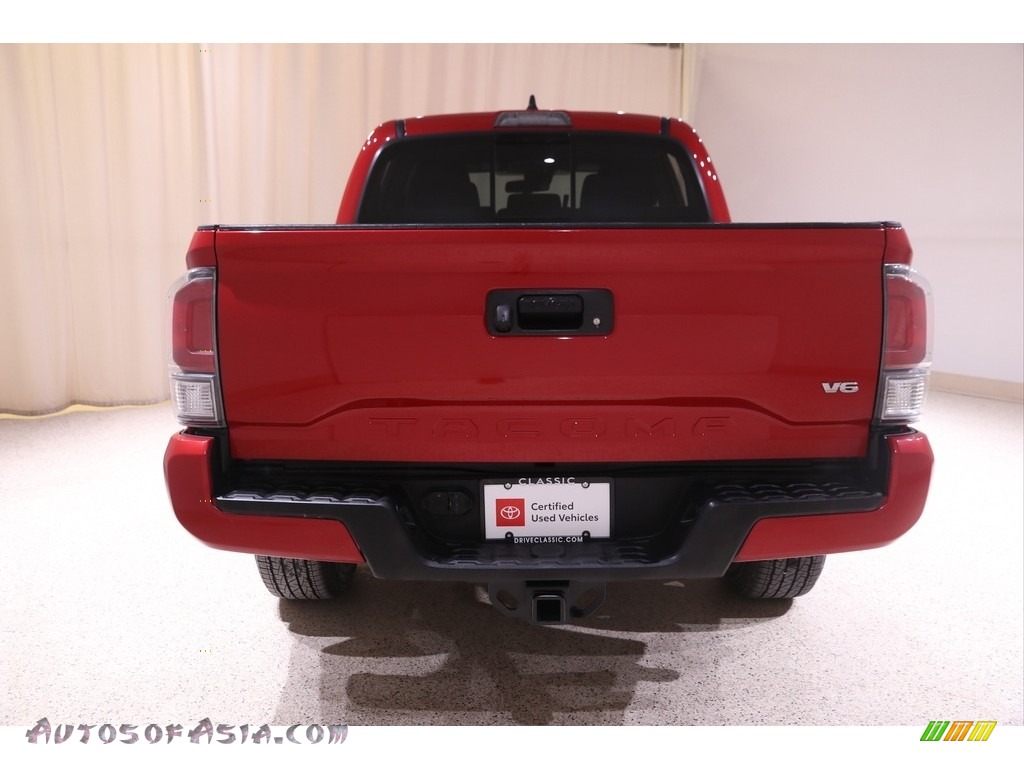 2020 Tacoma TRD Sport Double Cab 4x4 - Barcelona Red Metallic / TRD Cement/Black photo #18