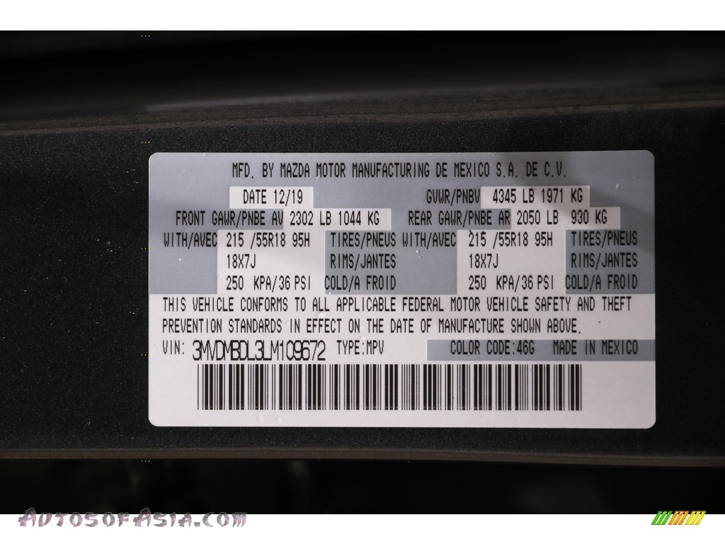 2020 CX-30 Preferred AWD - Machine Gray Metallic / Black photo #19