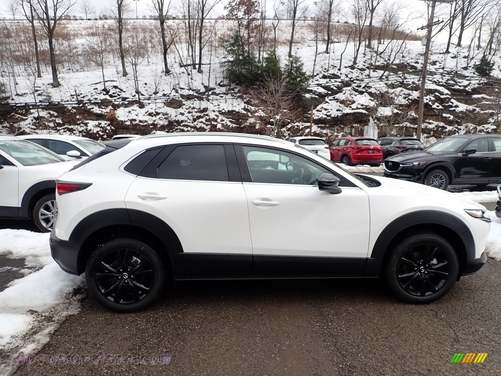 Snowflake White Pearl Mica / Black Mazda CX-30 Turbo Premium AWD