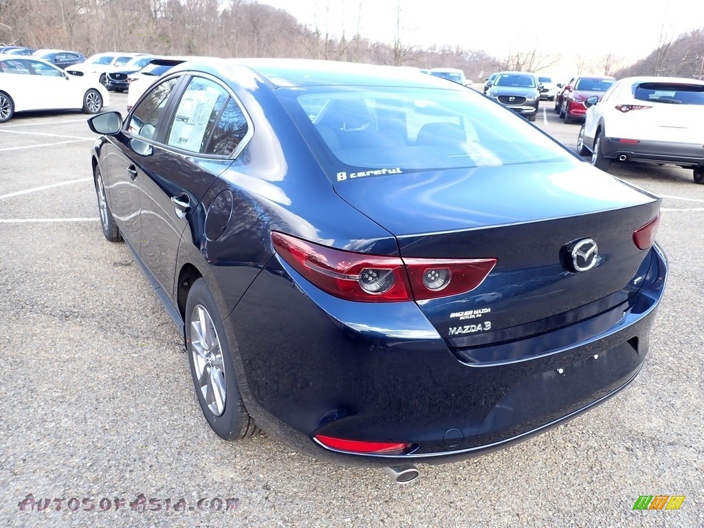2021 Mazda3 2.5 S Sedan - Deep Crystal Blue Mica / Black photo #6