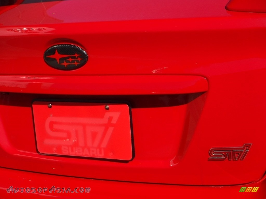 2015 WRX STI Limited - Lightning Red / Carbon Black photo #17