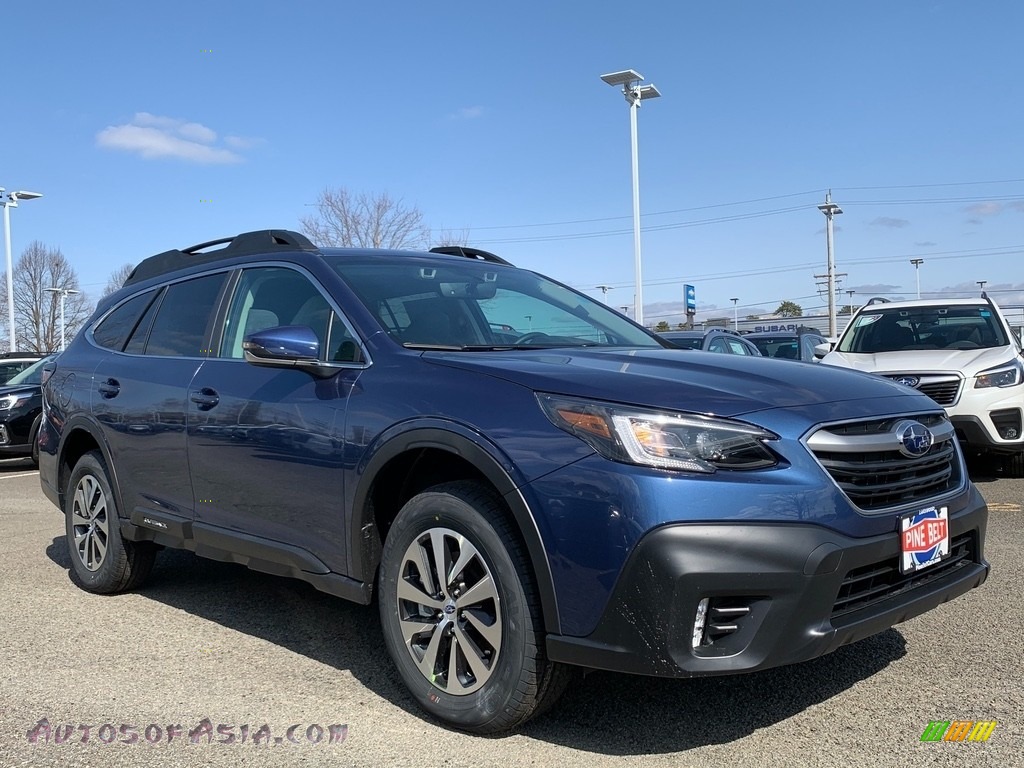 2021 Outback 2.5i Premium - Abyss Blue Pearl / Gray photo #1