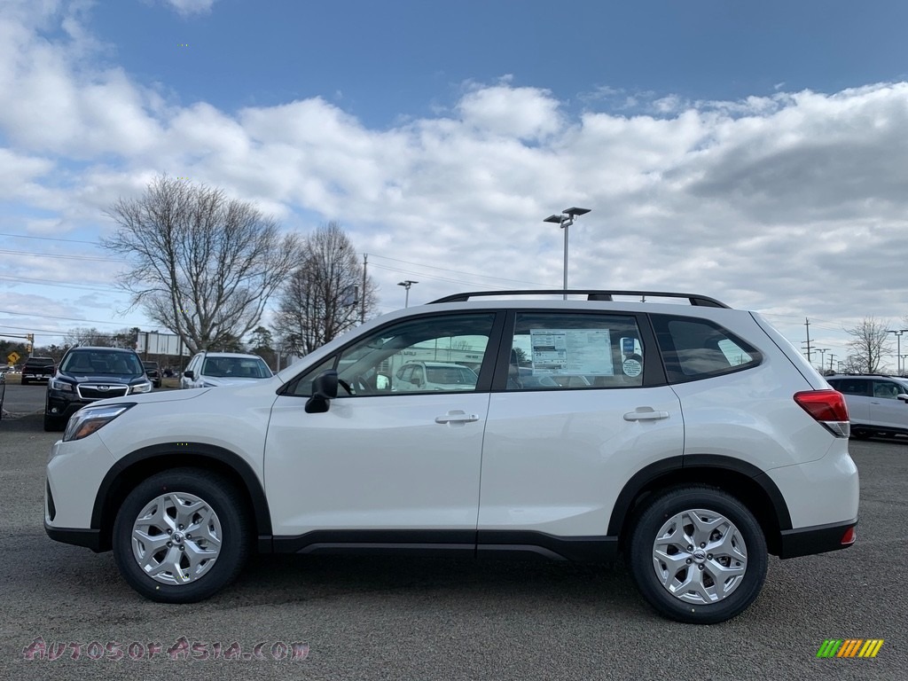 2021 Forester 2.5i - Crystal White Pearl / Black photo #4