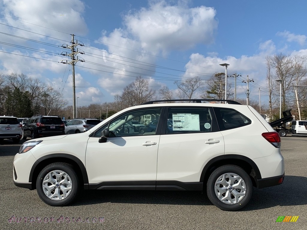 2021 Forester 2.5i - Crystal White Pearl / Gray photo #4