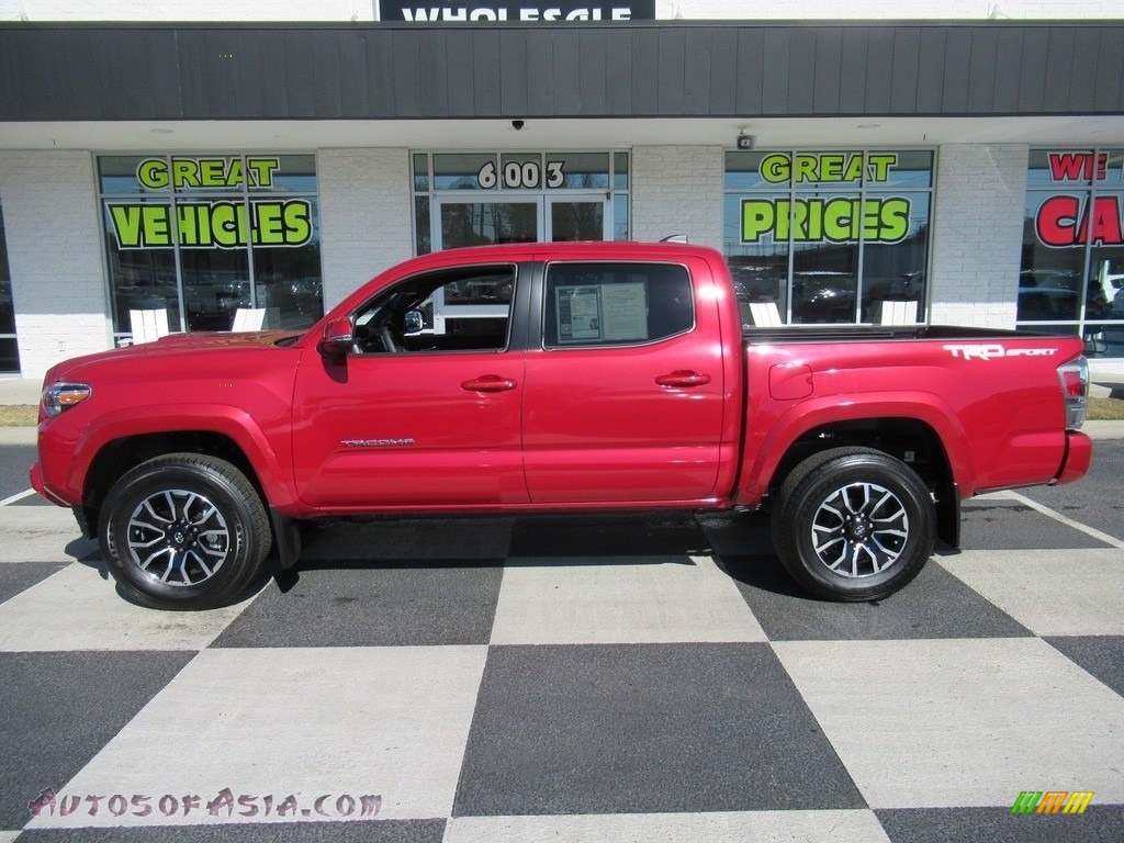 Barcelona Red Metallic / TRD Cement/Black Toyota Tacoma TRD Sport Double Cab 4x4