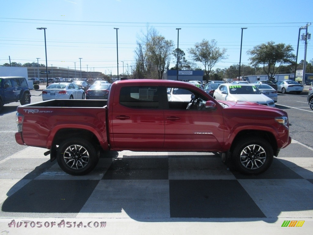 2020 Tacoma TRD Sport Double Cab 4x4 - Barcelona Red Metallic / TRD Cement/Black photo #3