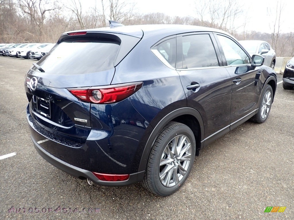2021 CX-5 Grand Touring AWD - Deep Crystal Blue Mica / Parchment photo #2
